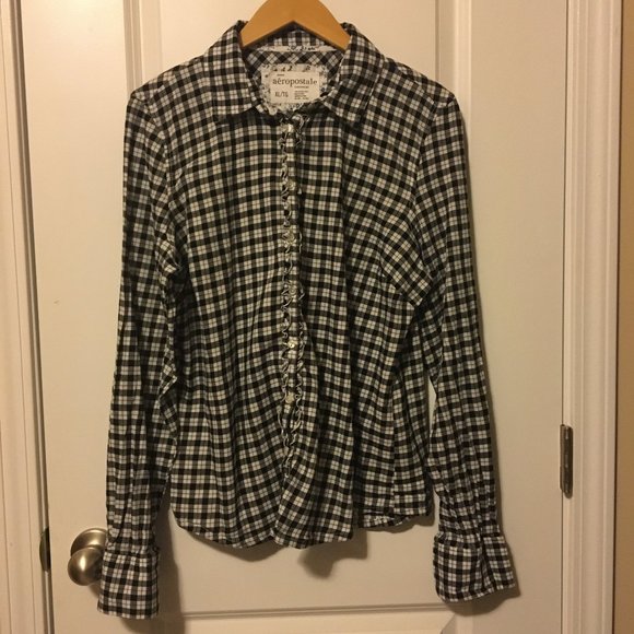Aeropostale Tops - Aeropostale Women's Plaid Button-Up Shirt XL